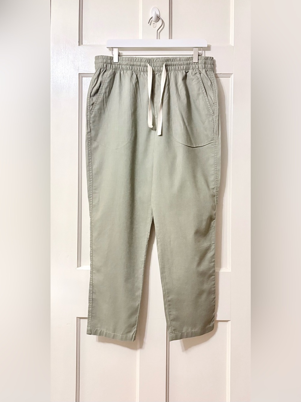 ZARA Sage Linen Trousers